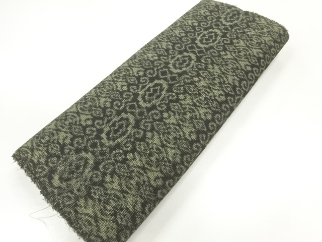 アンティーク　抽象模様織出し着物洗い張り